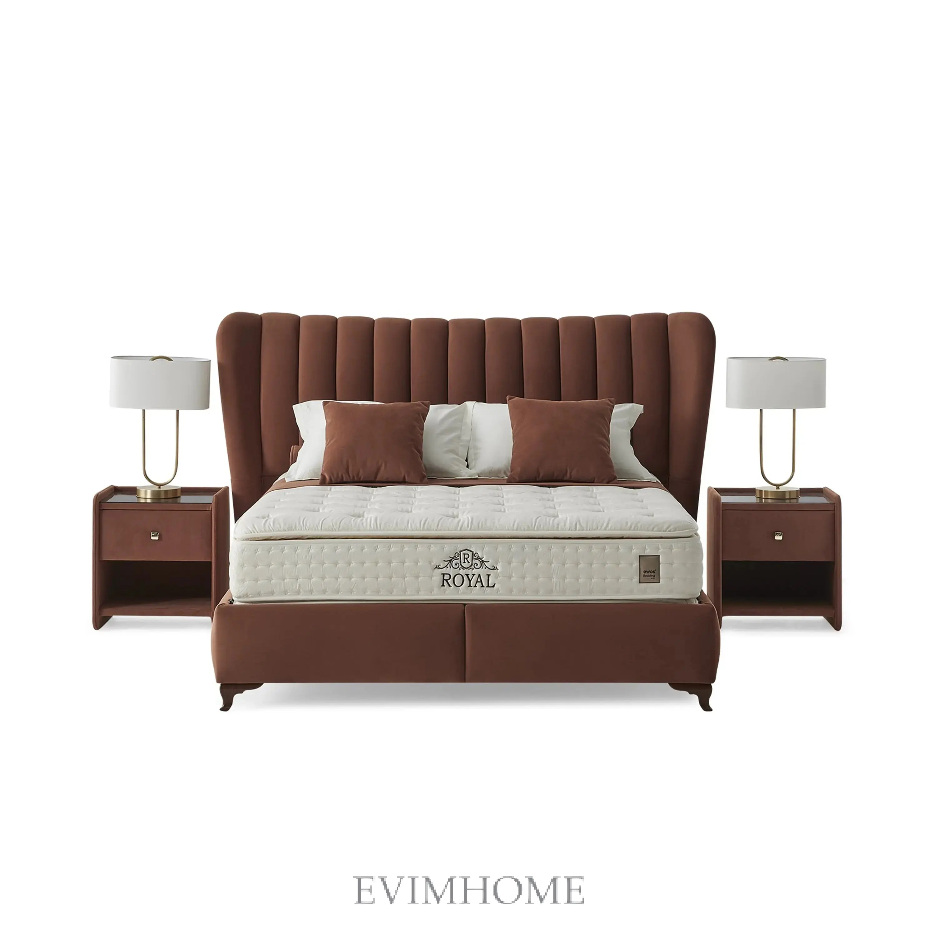 Royal Peri Boxspringbett mit langlebiger Bonellfederkern-Matratze - Image 2