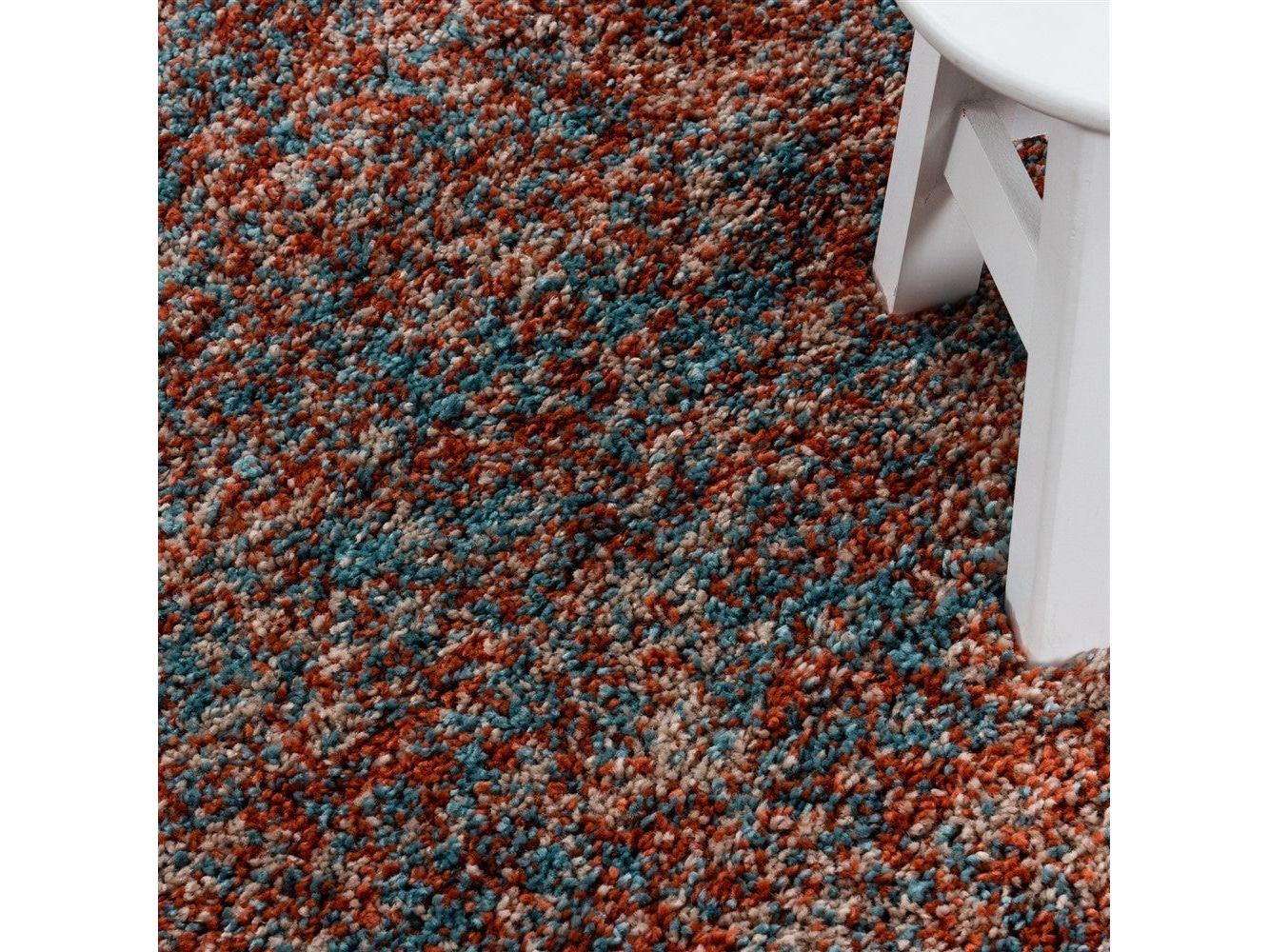 Shaggy Teppich Hochwertig Hochflor Wohnzimmer Terra Mint Beige Meliert - Image 3