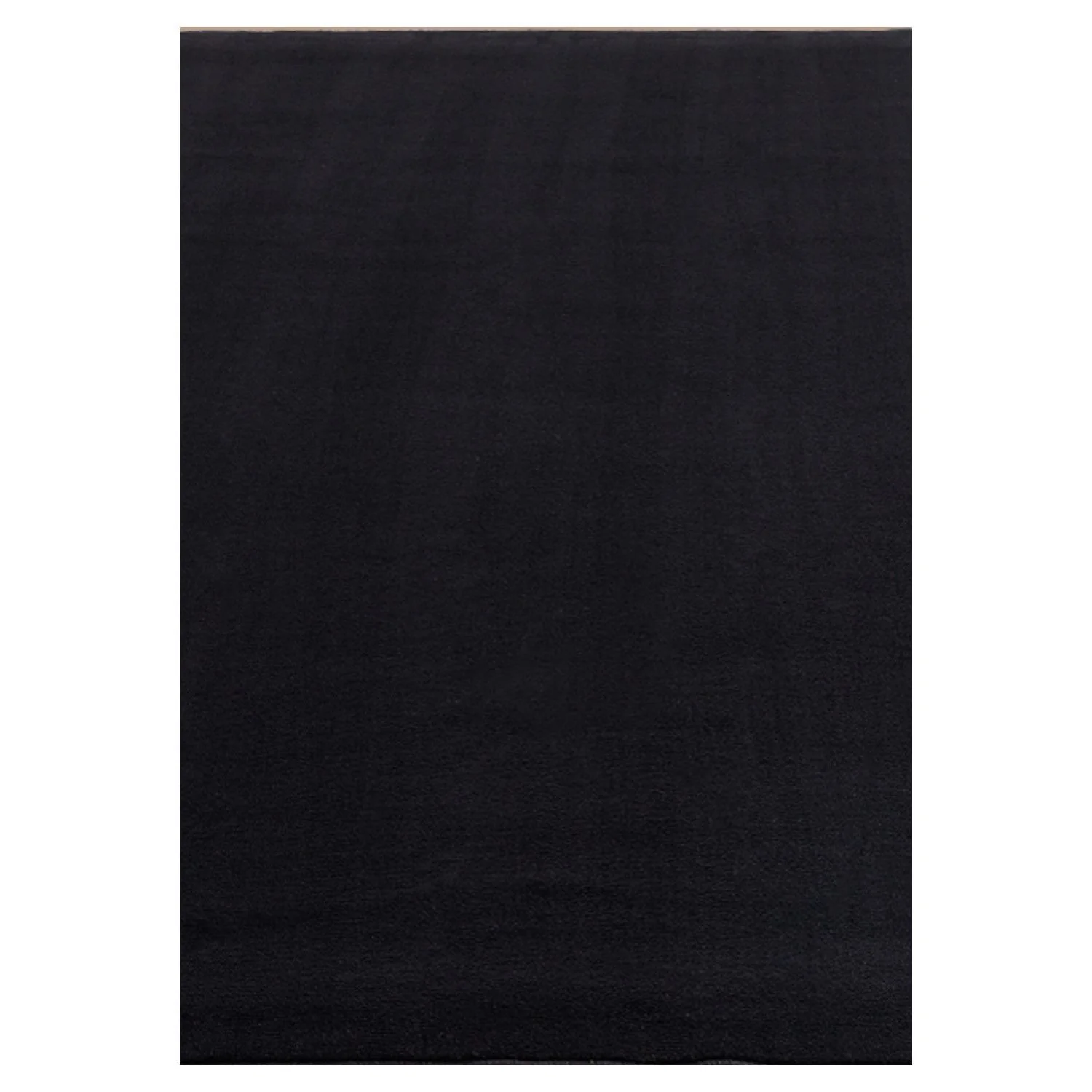 Kurzflorteppiche, Unicolor - Einfarbig, Farbe Schwarz, Teppich für Wohnzimmer, Rücken aus Anti-rutsch - Image 2