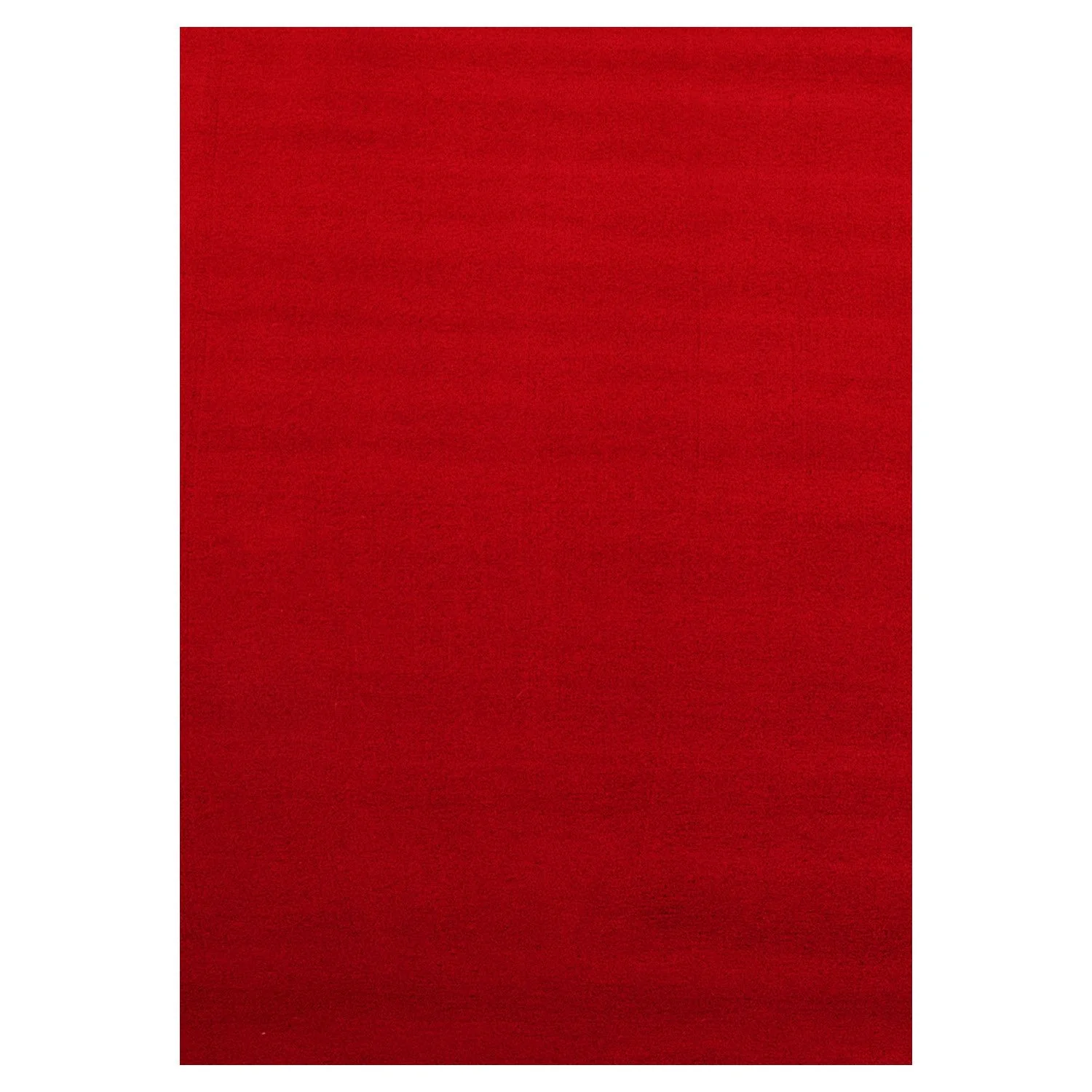Sky Kurzflorteppich Rot – Unicolor, Anti-Rutsch - Image 2