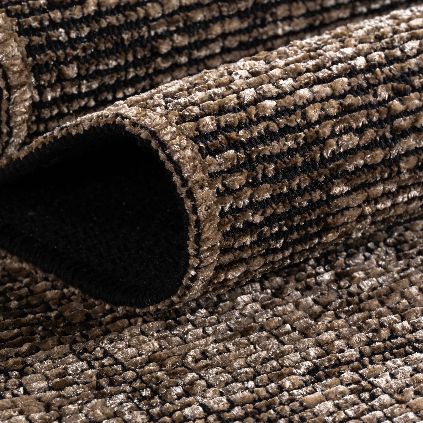 Baumwolle Chenille Teppich Läufer Beige 8x15 cm – Waschbar, Boho-Stil, Vintage Kelim, Kurzflor, Rutschfest & Weich, Einfarbig Meliert, Für Küche, Schlafzimmer & Flur - Image 3