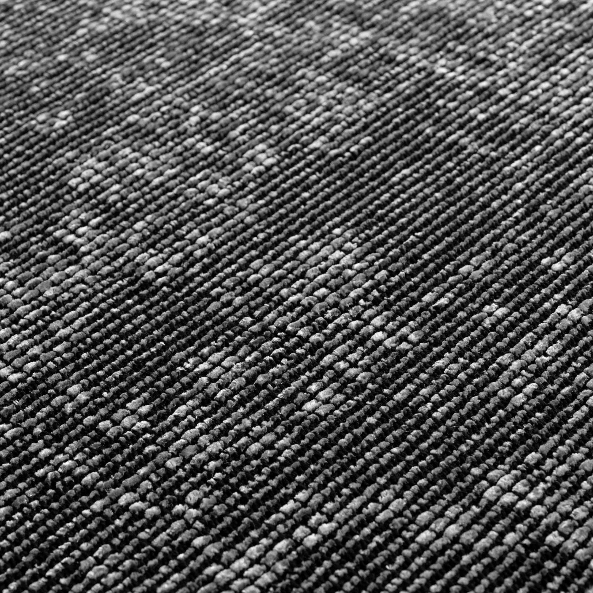 Baumwolle Chenille Teppich Läufer Grau 8x15 cm – Waschbar, Boho-Stil, Vintage Kelim, Kurzflor, Rutschfest & Weich, Einfarbig Meliert, Für Küche, Schlafzimmer & Flur - Image 5