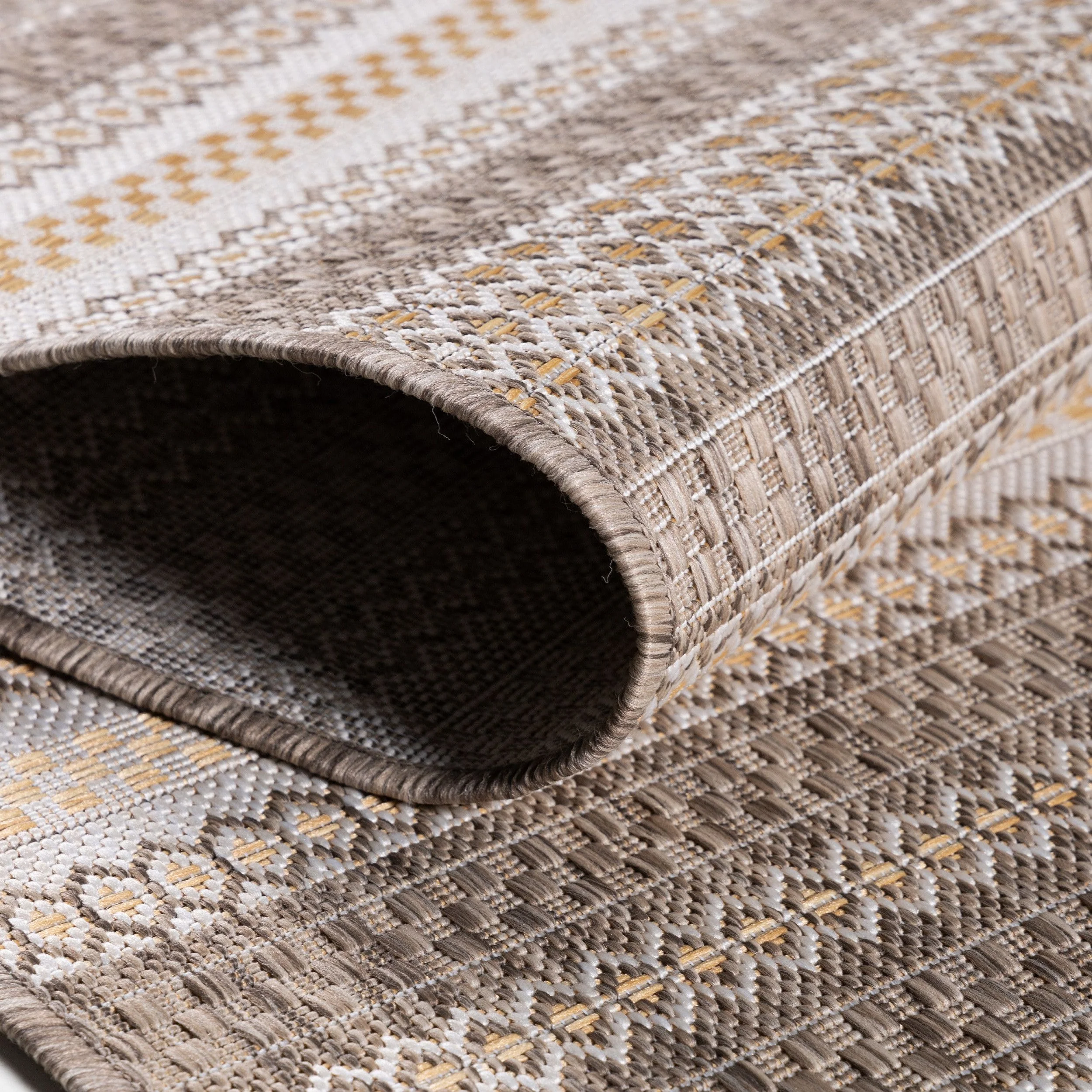 Vintage Outdoorteppich Beige: Balkon & Terrasse - Image 5