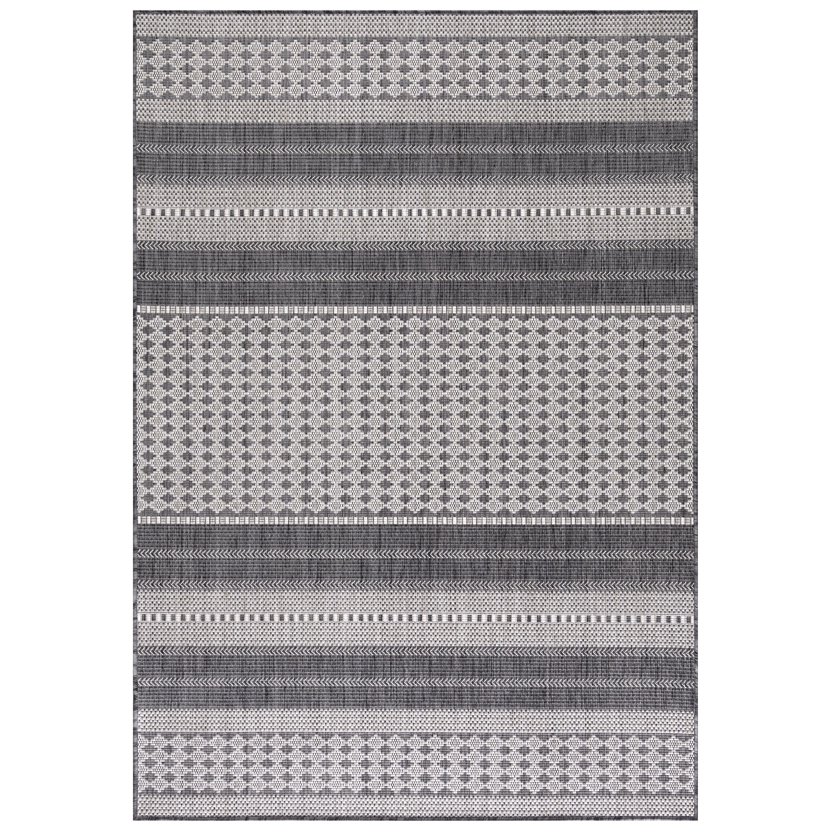 Sunny Outdoorteppich Beige | Vintage Muster in Grau - Image 2
