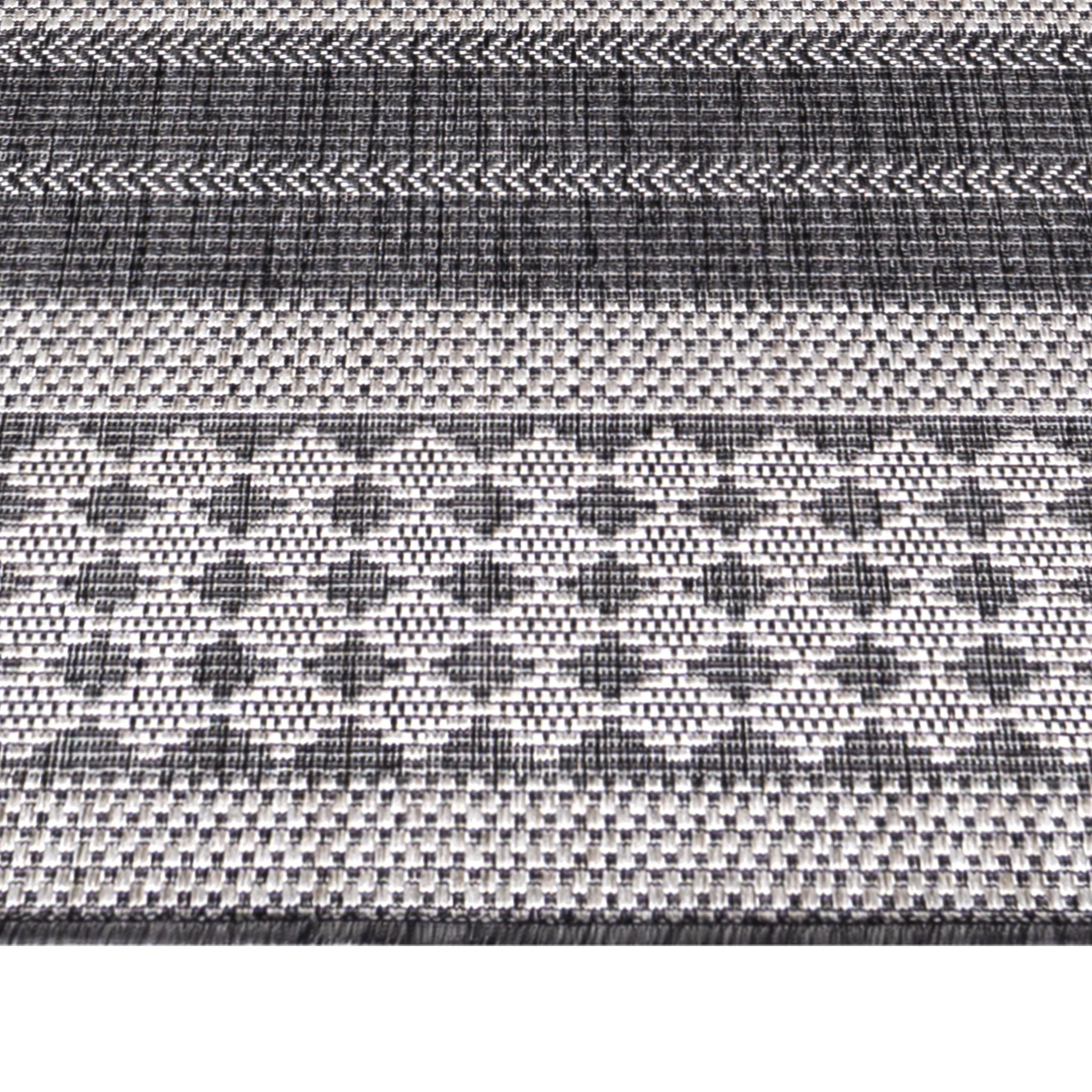 Sunny Outdoorteppich Beige | Vintage Muster in Grau - Image 4