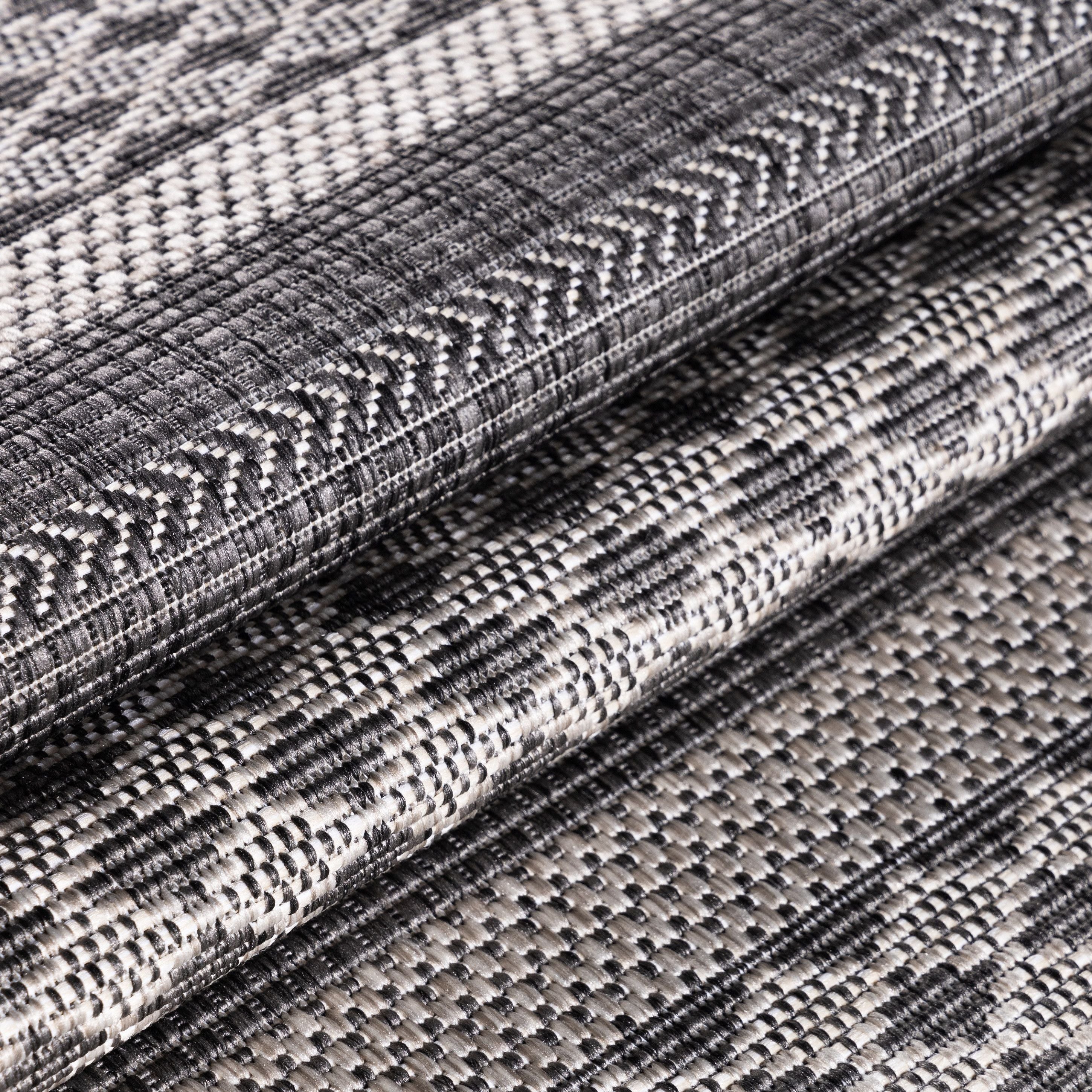 Sunny Outdoorteppich Beige | Vintage Muster in Grau - Image 6
