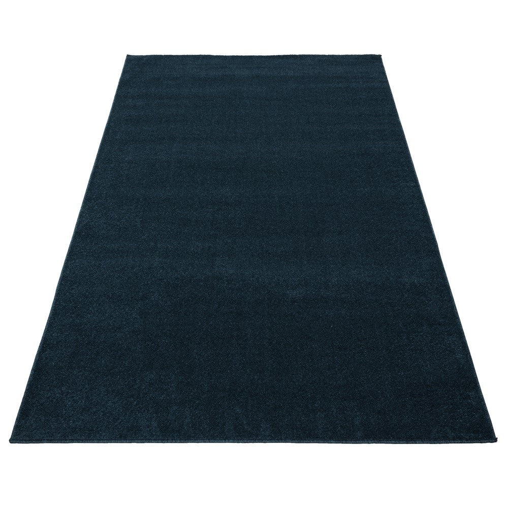 Teppich Kurzflor Modern Wohnzimmer Einfarbig Meliert Uni günstig Türkis - Image 2