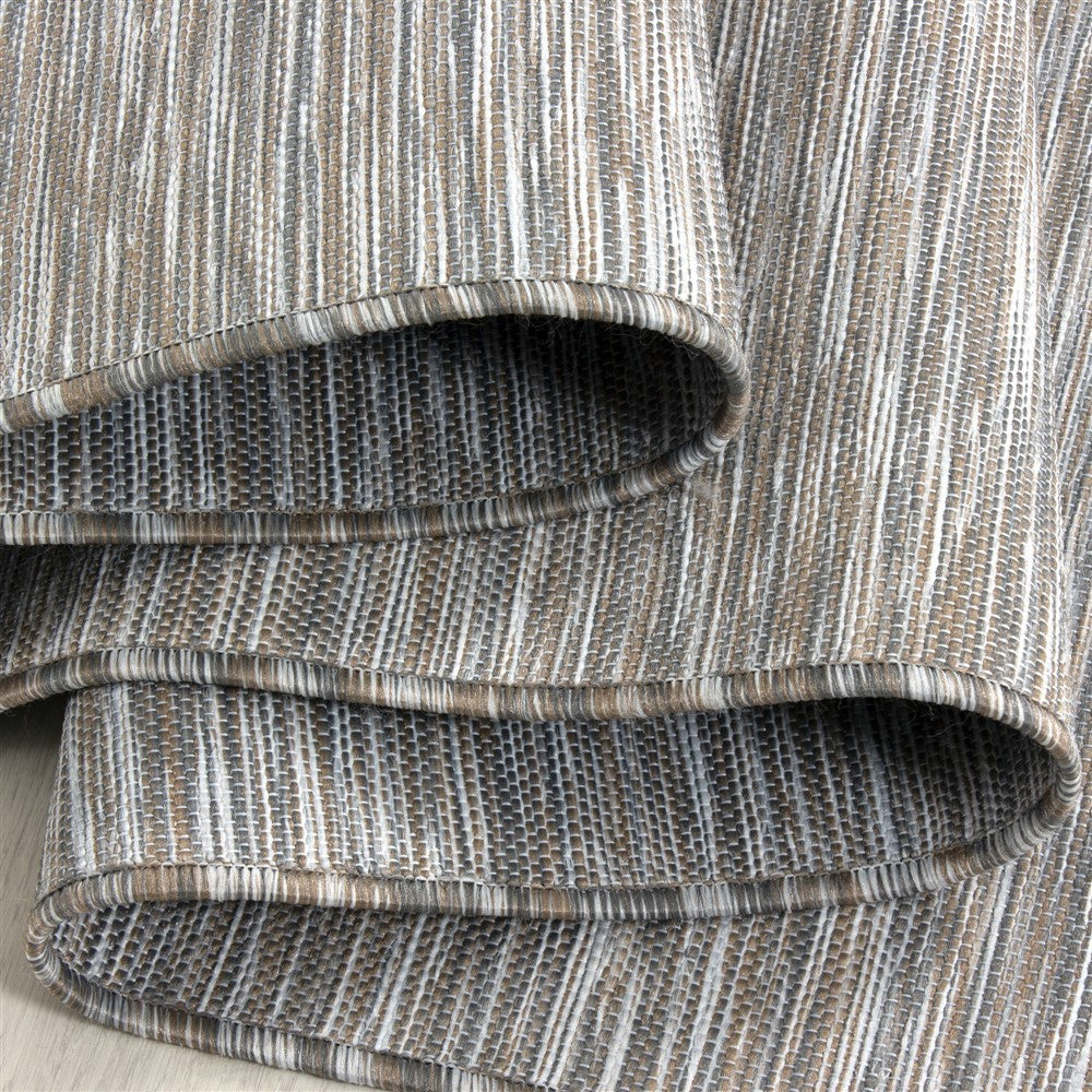 Teppich Sisal optik Flachgewebe Terrassen In- Outdoor Meliert Grau Beige Weiß - Image 3