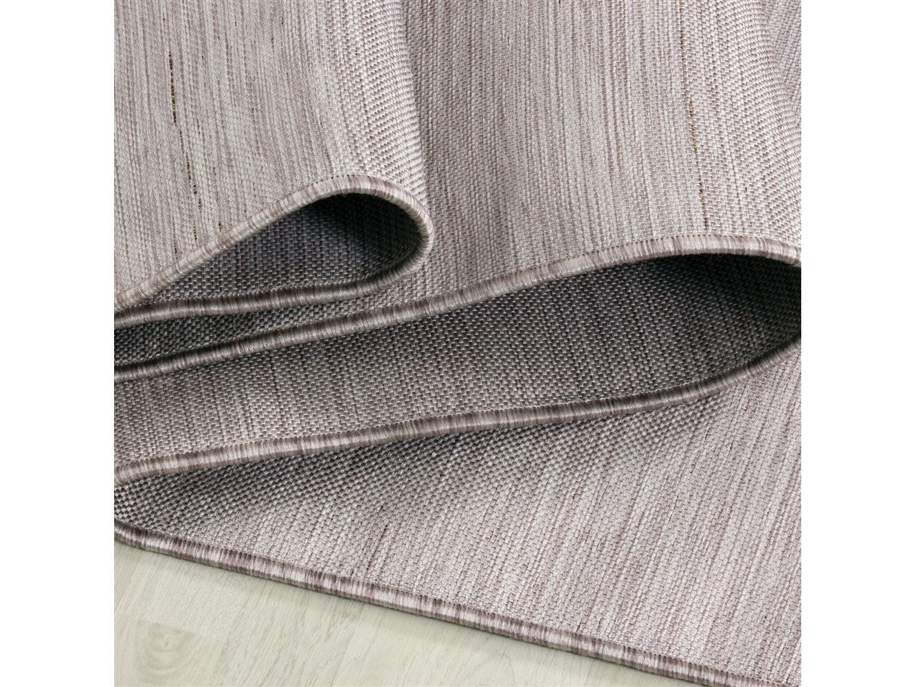 Teppich Sisal optik Flachgewebe Terrassen In- Outdoor Meliert Pink Creme - Image 3