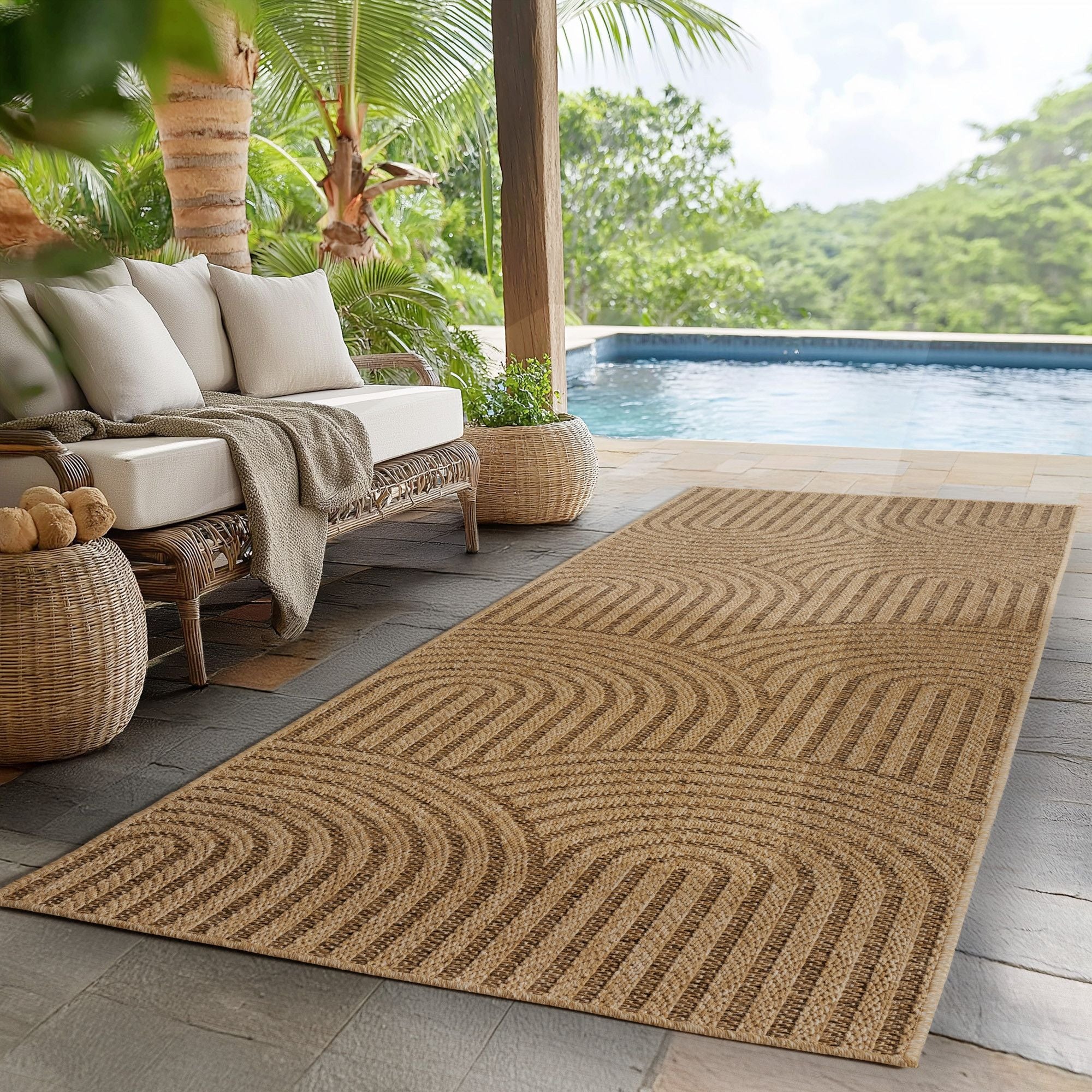 Timber In- & Outdoorteppich Läufer – Boho Design