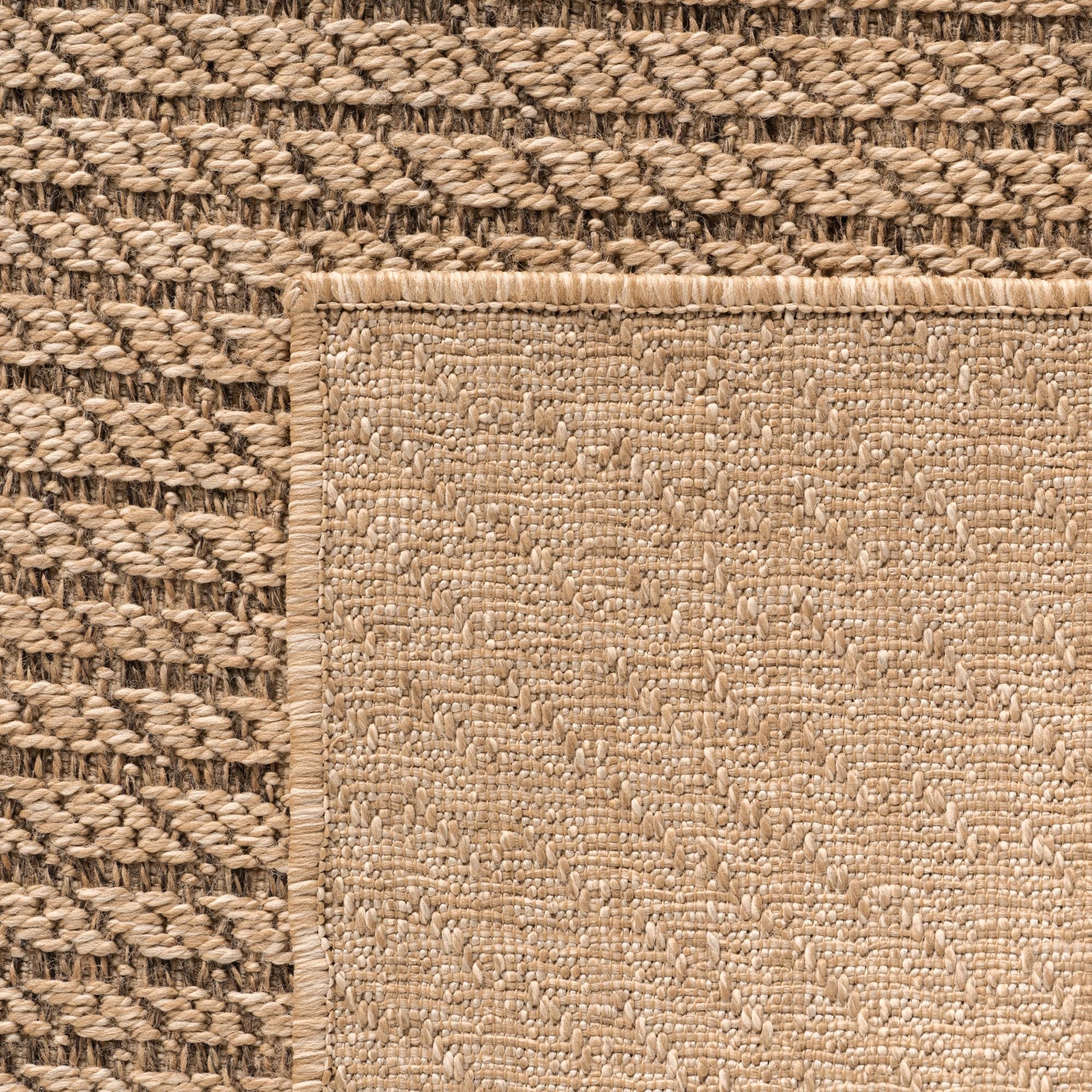In- & Outdoor Teppich Läufer: Jute-Look Natur - Image 3