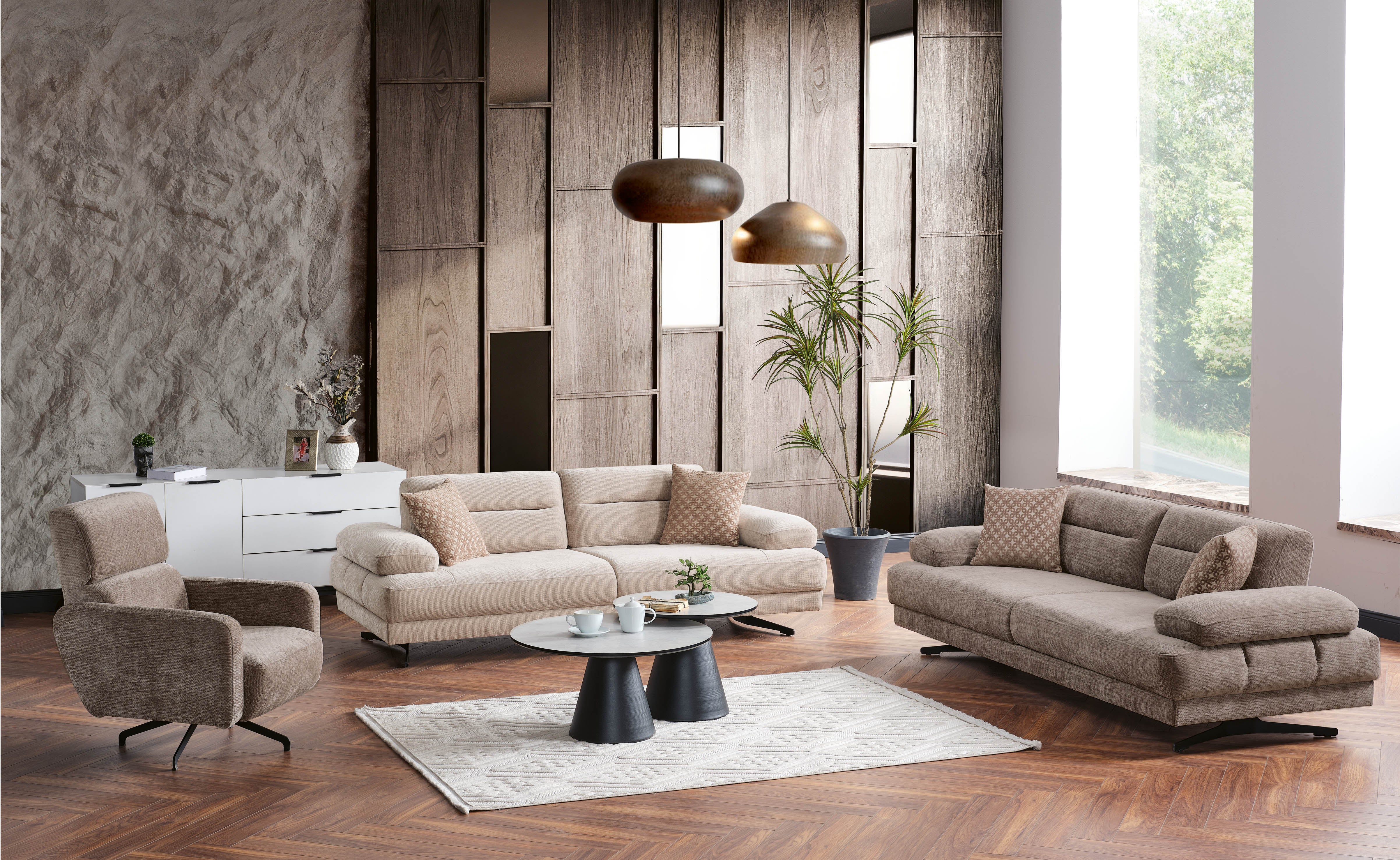 Tudor Sofa Set 3+3+1 - Image 5