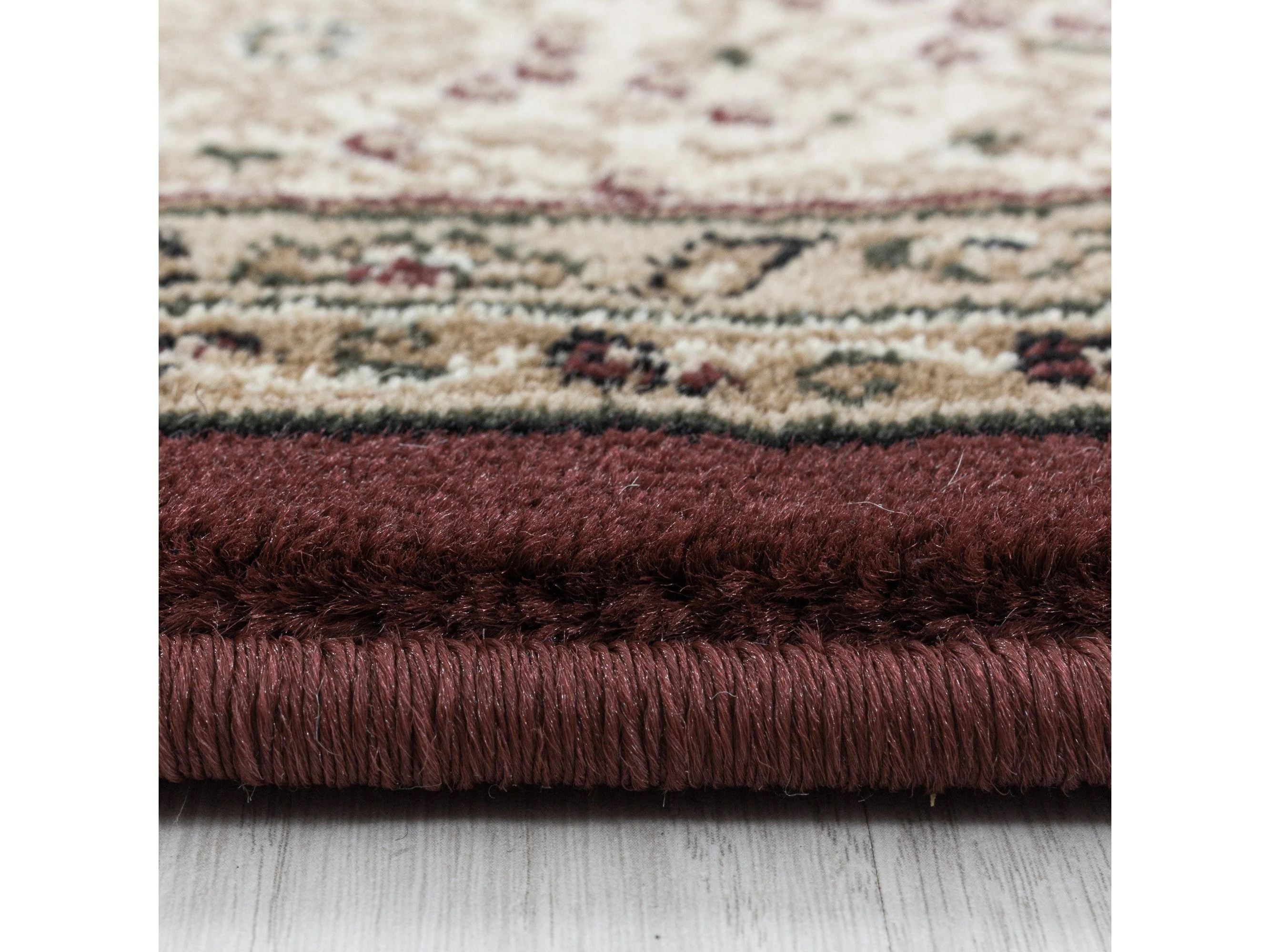 Wohnzimmer Kurzflor Teppich Design Orient Teppich Klassik Ornamente Bordüre Rot - Image 4