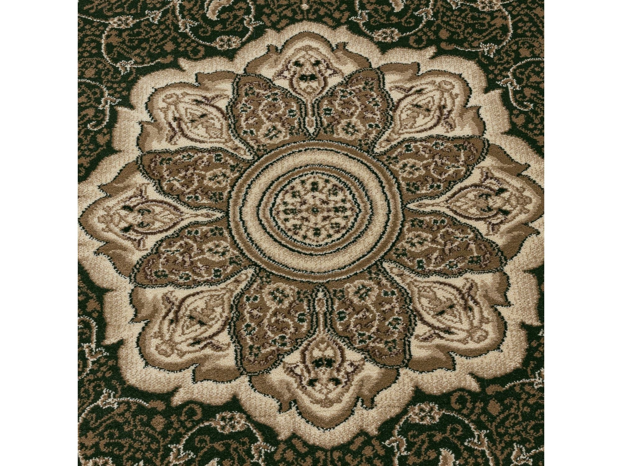Wohnzimmer Teppich Kurzflor Design Orient Teppich Klassik Ornamente Bordüre Grün - Image 7