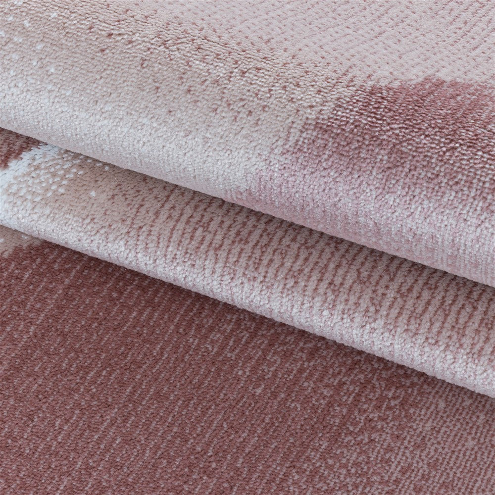 Kurzflor Teppich Pink | 3D Dreiecksmuster - Image 6