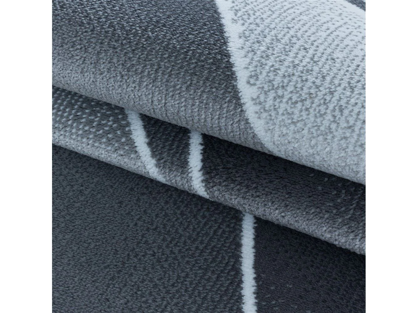 Kurzflor Teppich Grau | 3D Wellenmuster - Image 6