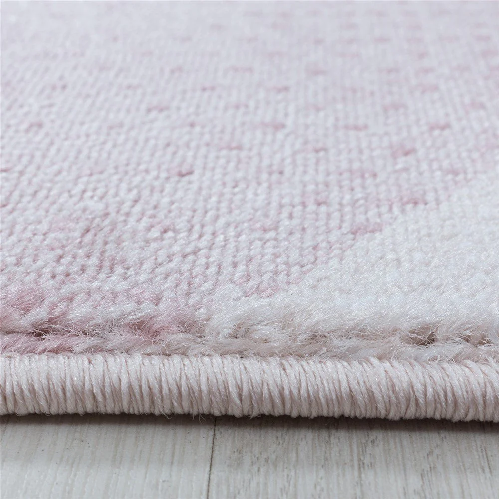 Kurzflor Teppich Pink | 3D Wellenmuster - Image 3