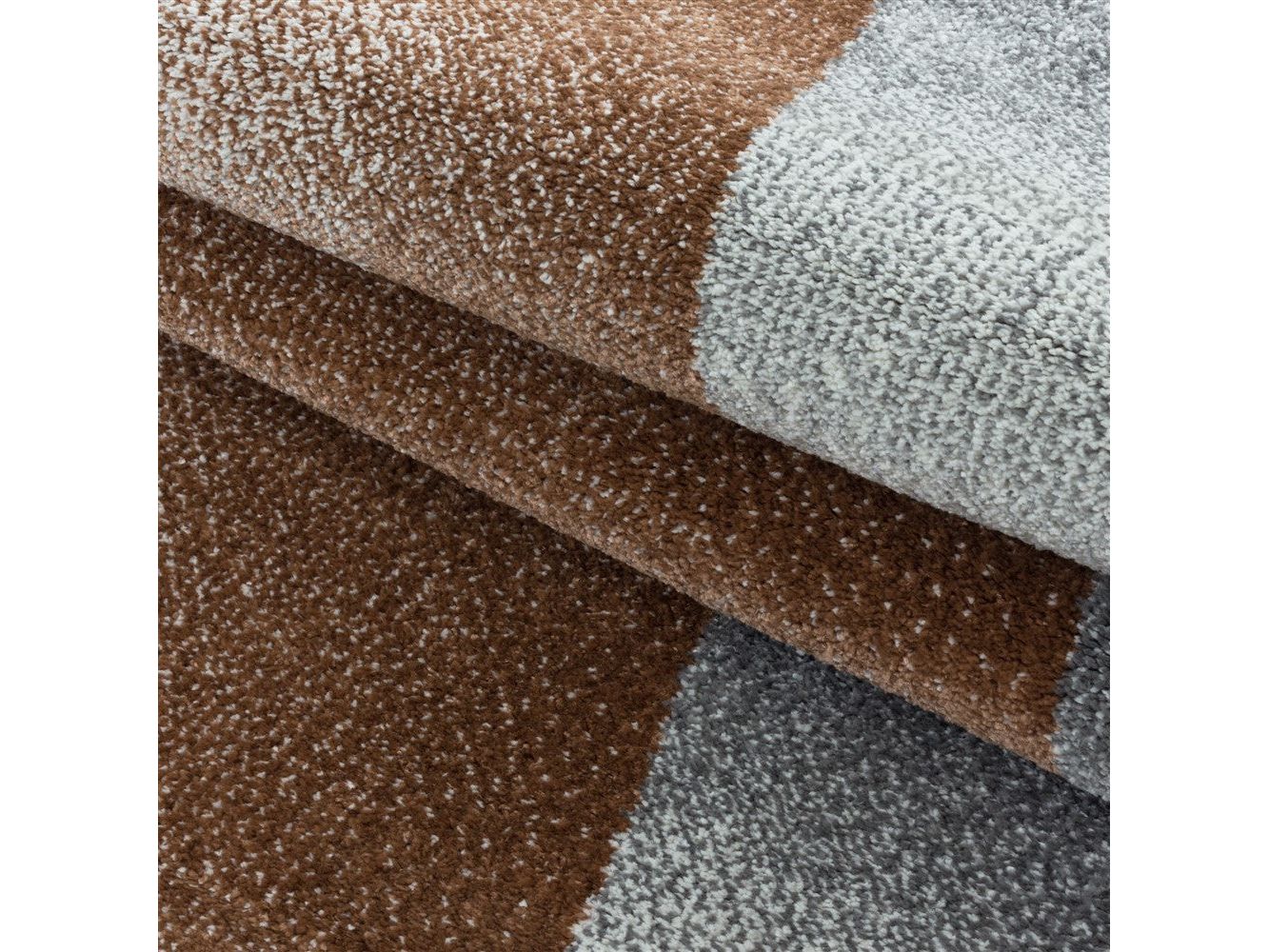 Wohnzimmerteppich Kurzflor Teppich Design Abstrakt Geometrisch Terra - Image 6