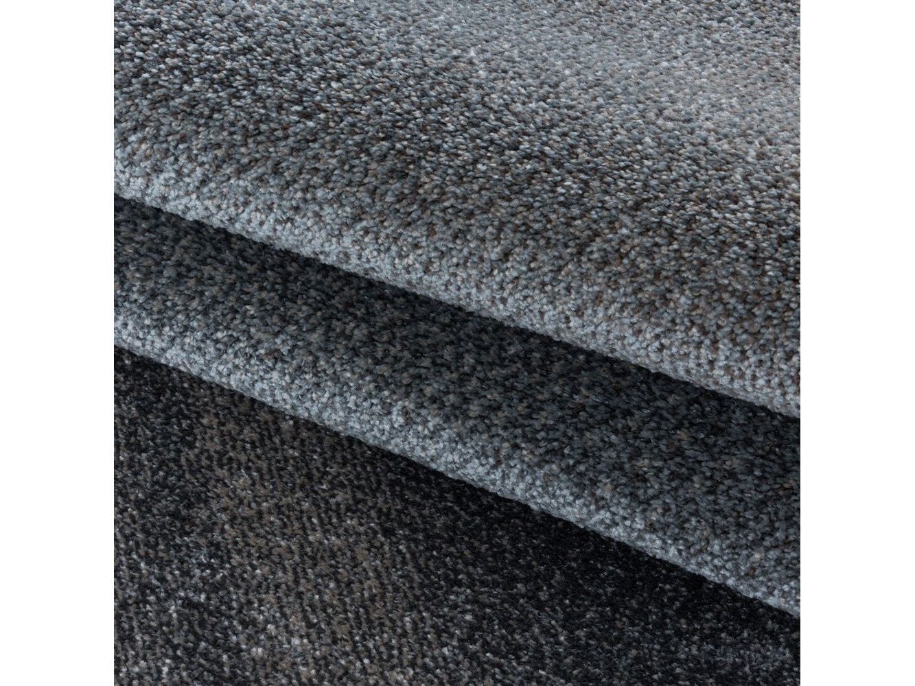 Wohnzimmerteppich Kurzflor Teppich Design Plastische Schatten Muster Braun - Image 6