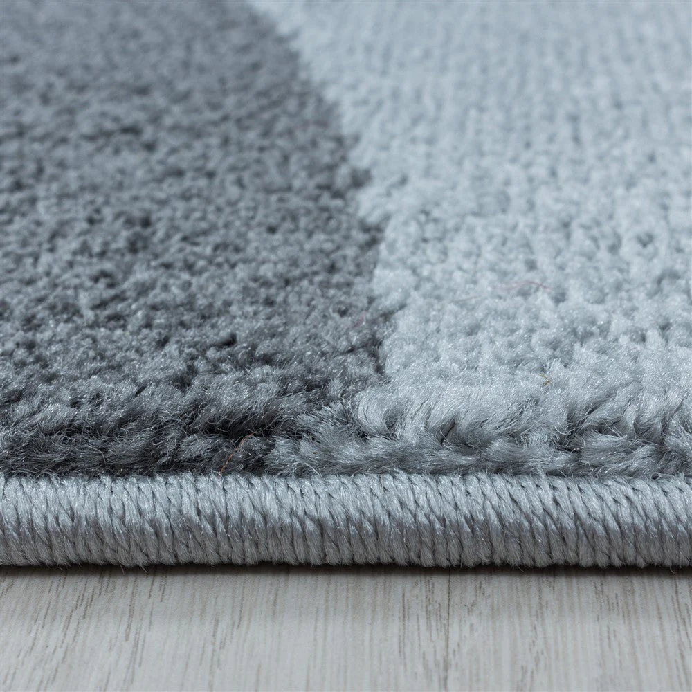 Wohnzimmerteppich Kurzflor Teppich Design Zipcode Muster Abstrakt Gelb - Image 3