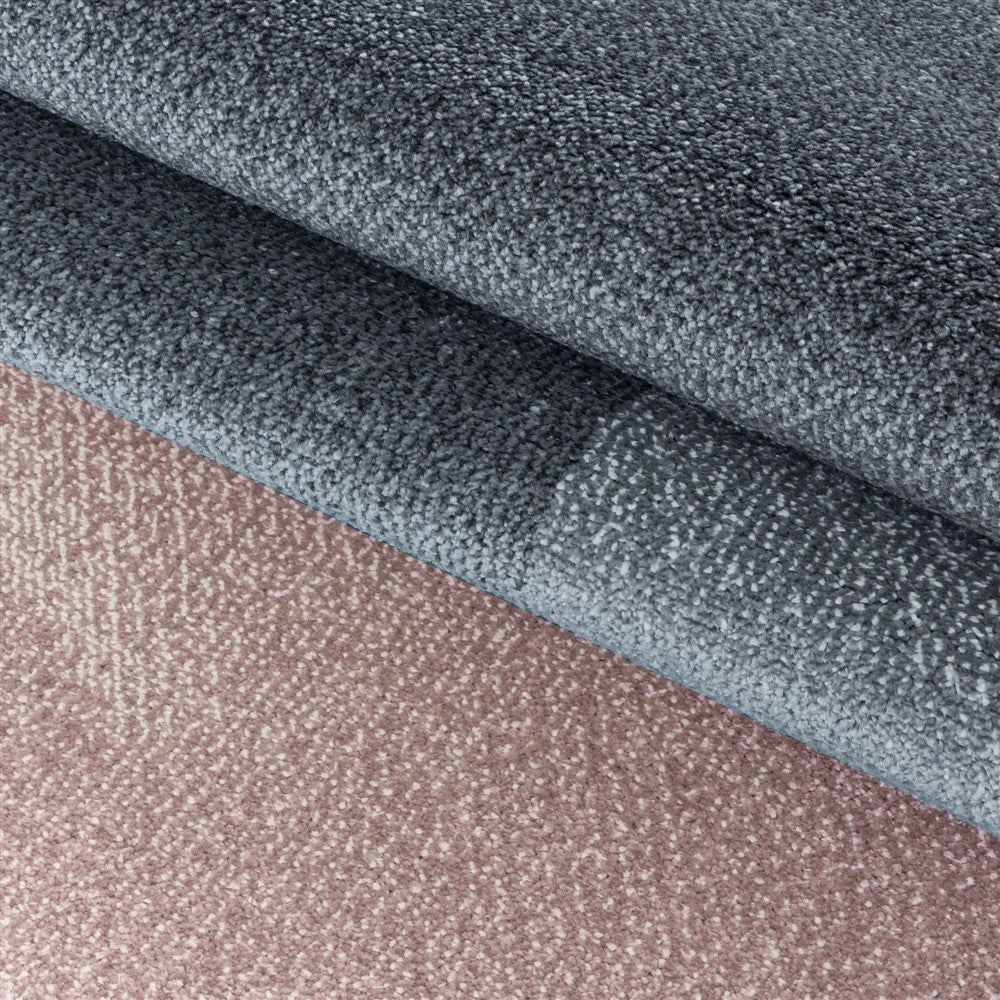Wohnzimmerteppich Kurzflor Teppich Design Zipcode Muster Rechteck Rose - Image 6