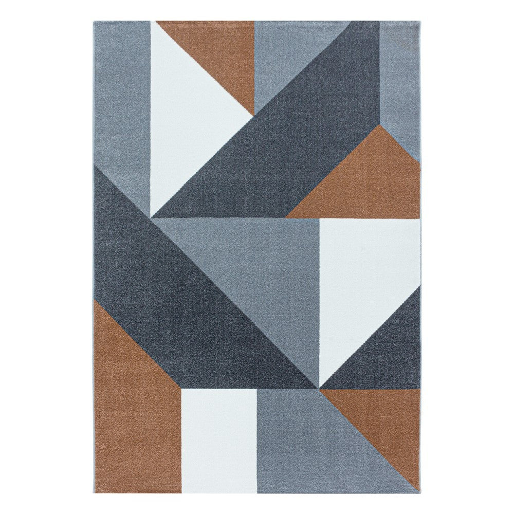 Wohnzimmerteppich Kurzflor Teppich Muster Geometrisch Modern Weich Terra - Image 2
