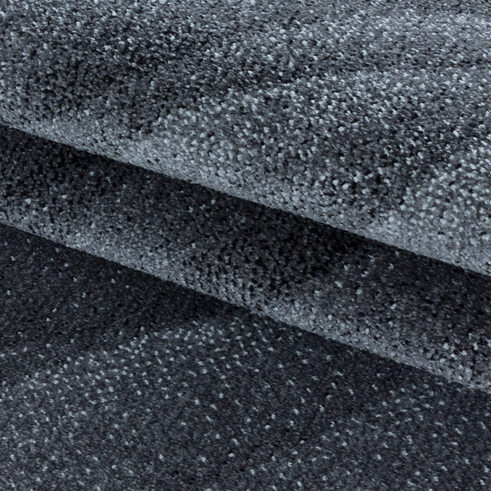 Wohnzimmerteppich Kurzflor Teppich Muster Modern Design Wellen Linien Weich Grau - Image 6