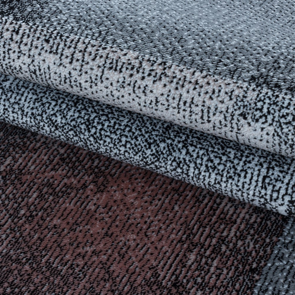 Wohnzimmerteppich Kurzflor Teppich Viereck Gitter Design Pink - Image 6