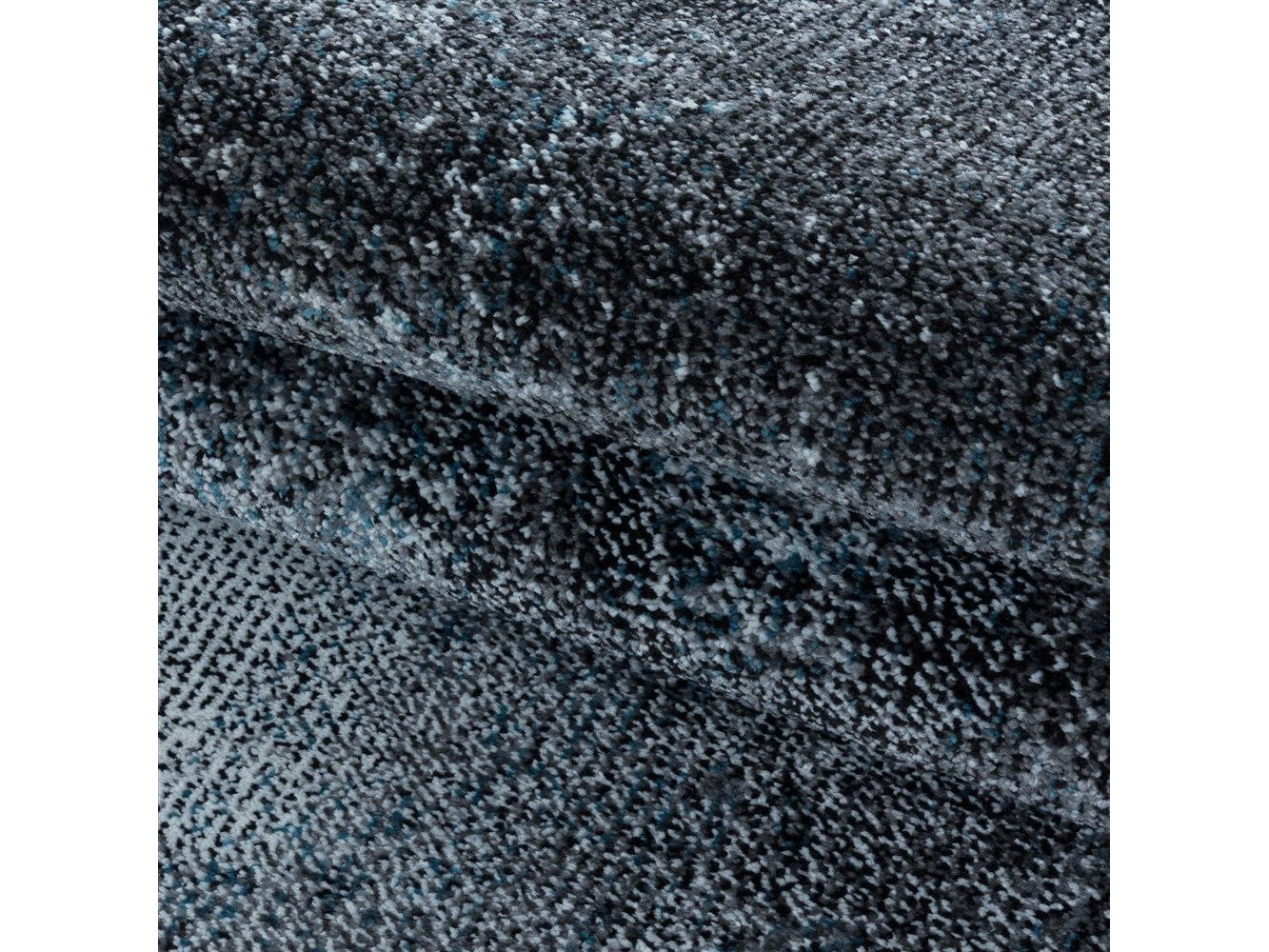 Wohnzimmerteppich Kurzflor Teppich Wolken Muster Marmoriert Weich Blau - Image 6